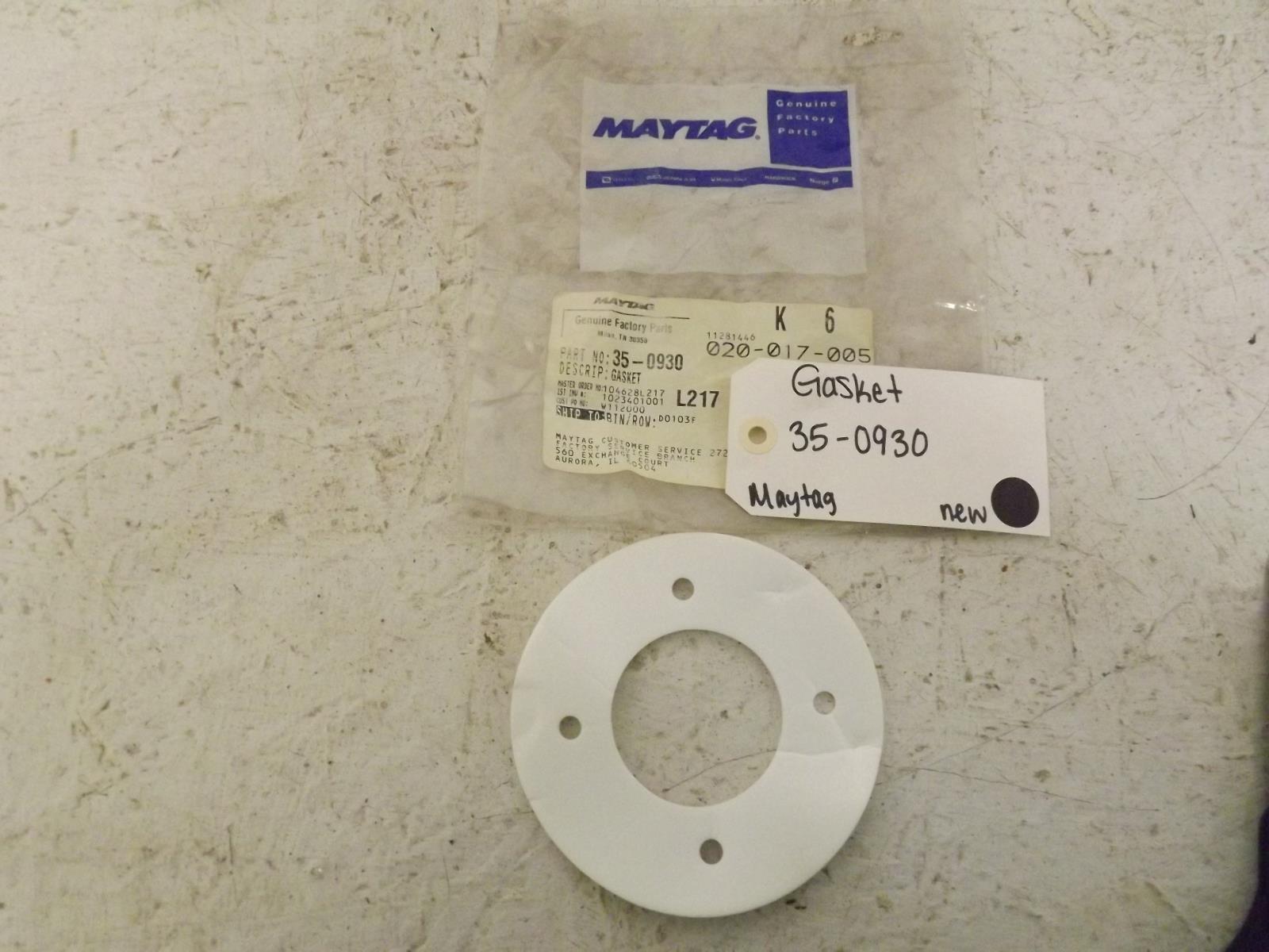 Maytag Washer 35-0930 Gasket New Maytag Washer 35-0930 Gasket New